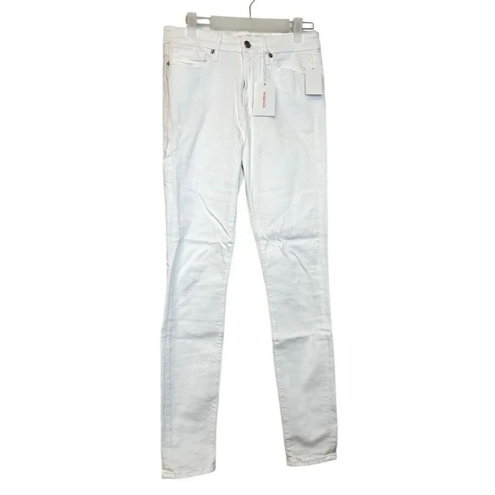 NWT Good American High Rise Good Legs Skinny Leg Denim Jean White Size 12